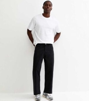 jack jones black regular faded straight leg jeans.jpg